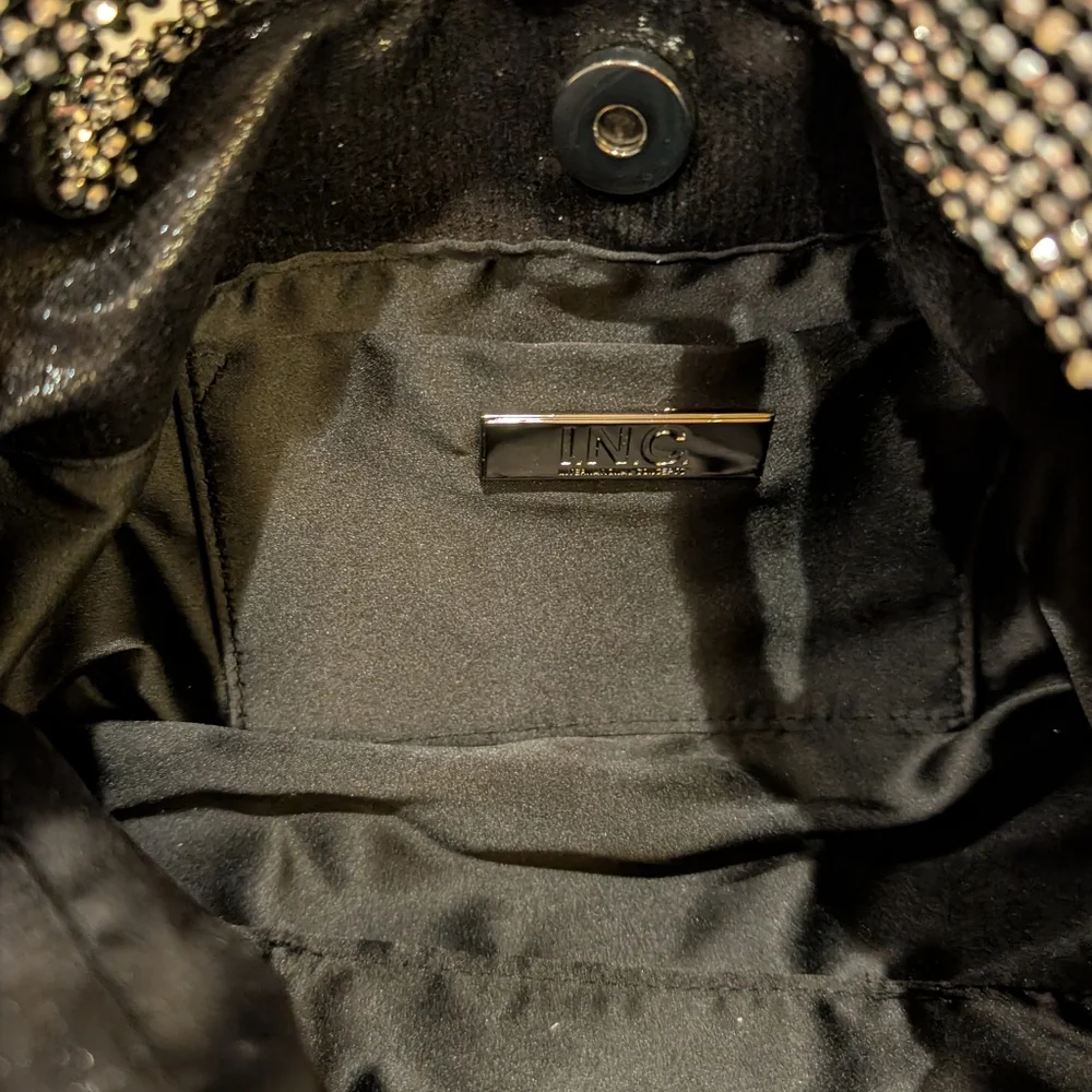 INC International Concepts Silver Mesh Hobo Bag - Picture 5 of 6